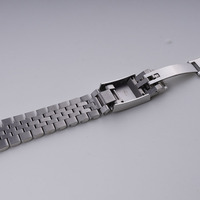 Stock US SANS TAX pour Seiko 5 SNXS75 SNXS79K1 Bracelet de montre Jubilee de 19mm avec bracelet en acier inoxydable à extrémité incurvée creuse