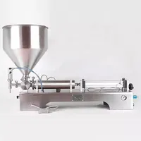 Machine de remplissage semi-automatique horizontale manuelle de 1000 ml pour crème, gel, pâte, shampoing et savon liquide