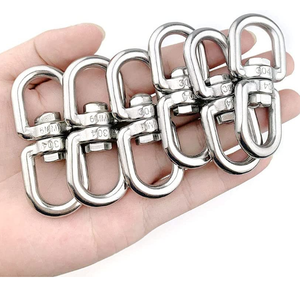 Anillo de <span class=keywords><strong>ojo</strong></span> giratorio de acero inoxidable, conector colgante de doble punta, gancho de <span class=keywords><strong>ojo</strong></span> a <span class=keywords><strong>ojo</strong></span> - Product Image 4