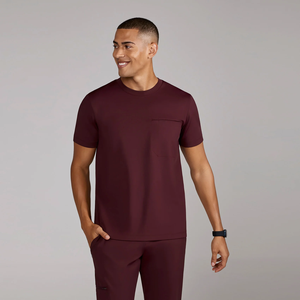 Uniforme Quirúrgico de Alta Gama Personalizado Bestex, Bata Quirúrgica de Color Sólido para <span class=keywords><strong>Hombre</strong></span>, Uniforme de Médico Quirúrgico de Manga Corta - Product Image 1