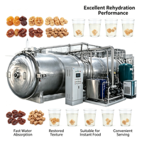 Commerciële voedselvacuümvriesdroger, lyofilisator, machine voor het vriesdrogen van fruit, groenten, vlees en vis