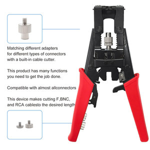 Pince à dénuder les câbles coaxiaux pour terminaux TV, outil de sertissage de connecteurs BNC F, qualité industrielle OEM pour RG59 - Product Image 4