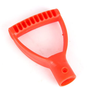 Plastic Handlebar <b>Cover</b> Orange Injection Molded For Agricultural Tools Construction Use - Product Image 1