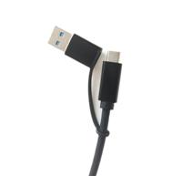 Kabel Splitter Y USB-C Berkecepatan Tinggi, Kabel USB-C Male To USB-C dan Adaptor USB3.0 Male Charging Cepat PD 100W