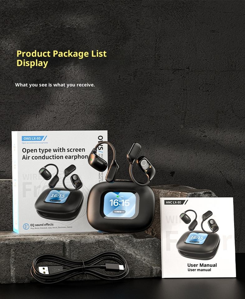 Multipolar Ear Battery Wireless Ear-hanging Headset with Long-life Battery for 5.4 Waterproof ...