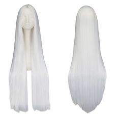 Parrucca lunga bianca G1 con caratteristiche di arguzia - Product Image 1