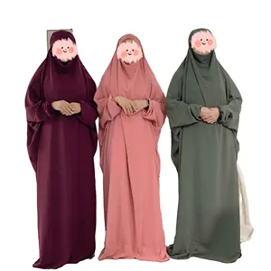 צנוע Khimar חיג 'אב אסלאמיים העבאיה בגדי muslima jilbab הודי תפילה גדול שמלת העבאיה בגדים מוסלמיים חיג' אב jilbab