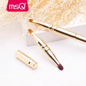 MSQ Único Retrátil Duplo-Cabeça 4 em 1 Lip Brush Sobrancelha escova corretivo/sombra escova