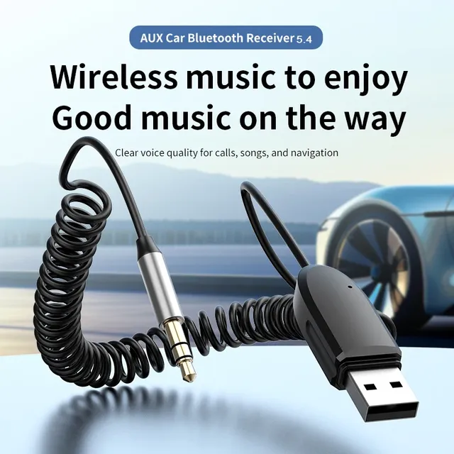 For 54 ABS Car Audio Receiver Kit 35mm Jack AUX Stereo USB Dongle Wireless Adapter Car Radio Speaker Amplifier