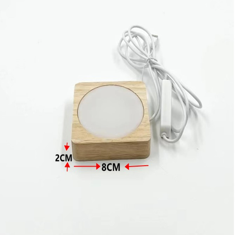 Cuadrado marrón claro-8*2cm