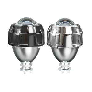 ชุดอุปกรณ์ดัดแปลงหลอดไฟซีนอน HID ขนาด 2.5 นิ้ว พร้อมเลนส์โปรเจคเตอร์สำหรับไฟหน้ารถยนต์  ตัวเรือนโครเมียมและขอบสีดำสำหรับระบบไฟรถยนต์ - Product Image 1
