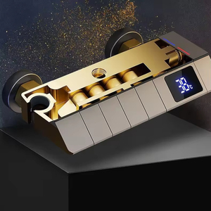 Set Doccia Moderno di Lusso con Doccetta a Pioggia, Miscelatore Vasca a Quattro Funzioni in Ottone Ceramico <span class=keywords><strong>per</strong></span> Appartamenti, Hotel e Ville - Effetto Morbido - Product Image 4