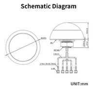 Antenne à combinaison magique à distance amplifiée de qualité supérieure Gps/glonass/lte /wifi Mimo Anenna