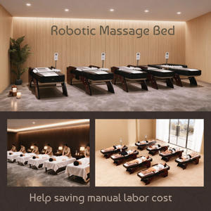 Professioneel spa-massagebed met infraroodverwarming, hot stone therapie en jade roller voor het hele lichaam voor rugontspanning en pijnverlichting - Product Image 2