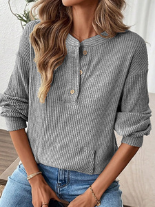 Suéter de Punto Largo Informal de Alta Calidad para Mujer, Suéter de Invierno Calado, Suéter Personalizado con Cuello Redondo - Product Image 3