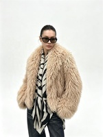 Nouvelle Arrivée Hiver Zeyu – Veste Courte en Fausse Fourrure, Style Cardigan Ouvert, Col à Revers Moelleux et Duveteux, Manteau en Fausse Fourrure pour Femme