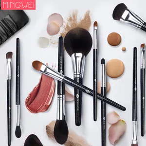 15 Stück für Gesicht für Augen Make-up Pinsel-Set Großhandel individualisierte Eigenmarke professionelle Luxus-Synthetische Make-up-Pinsel einzeln