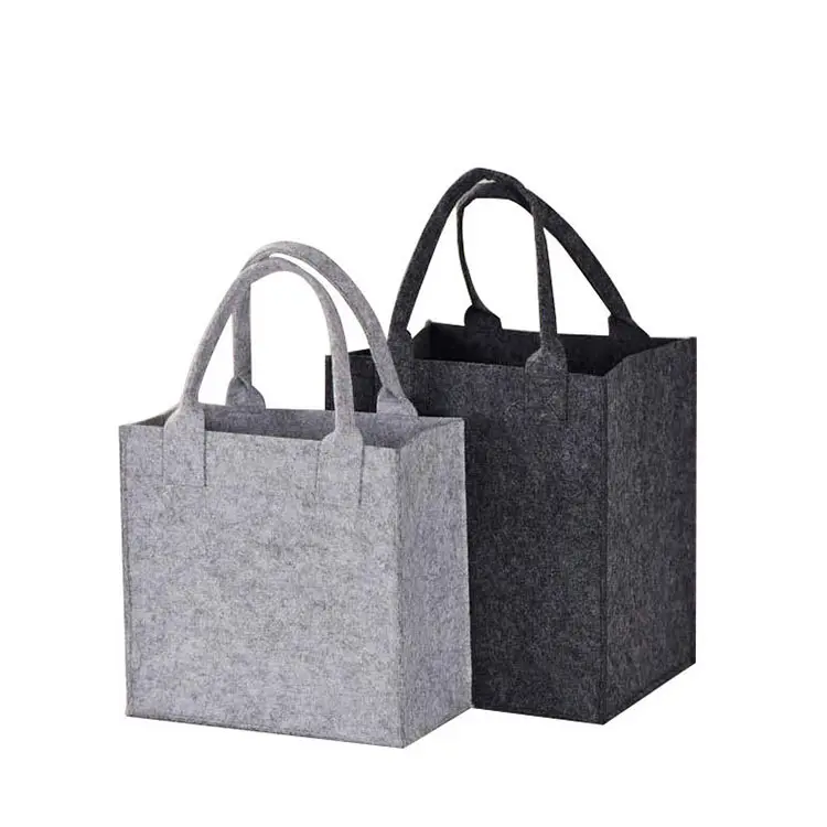 Personalized felt reusable shopping bag