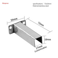 Conector de Acero Inoxidable para Puerta de Ducha, Abrazadera de Vidrio para Baño, 90 y 180 Grados, Abrazadera para Esquina de Ducha