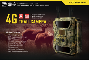 <b>Camera</b>, 24MP 1080P Hunting Night Vision Wide Angle Lens IP66 Waterproof Outdoor Video <b>Camera</b> 4.0P-CG - Product Image 5