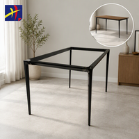 Table électrique réglable en hauteur moderne en aluminium noir avec pieds chromés pour bureau, poste de travail, salle à manger, école