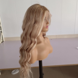 Peluca con malla frontal rubia <span class=keywords><strong>Balayage</strong></span> a precio de fábrica, peluca de <span class=keywords><strong>cabello</strong></span> humano Rubio, peluca de <span class=keywords><strong>cabello</strong></span> humano <span class=keywords><strong>ondulado</strong></span> Rubio 613 - Product Image 6