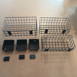 Kit de panneaux de rangement robustes JH-Mech avec crochets et paniers, en <span class=keywords><strong>PVC</strong></span> durable, pour panneaux rainurés, installation facile, étagères pour panneaux rainurés, panneaux de garage. - Product Image 4