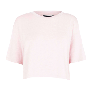 T-shirt court pour femme en coton 100% respirant, tricoté décontracté, anti-boulochage, avec HTV et vinyle - Product Image 1