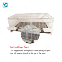 Cage à cailles de type H en acier galvanisé de haute qualité YYX LMC17, longueur 90 cm, avec mangeoire et abreuvoir pour élevage de poulets à usage domestique