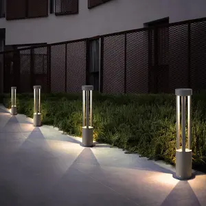 Outdoor Ip54 Waterproof Garden Patio Landscape Lighting Aluminum Bollard Led Lawn Pathway Lights Column Lamp