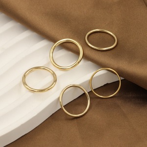 Non appannamento 14K <span class=keywords><strong>oro</strong></span> pieno di <span class=keywords><strong>anelli</strong></span> per la signora di moda minimalista <span class=keywords><strong>anelli</strong></span> in <span class=keywords><strong>oro</strong></span> per le donne fai da te accessori fatti a mano - Product Image 3