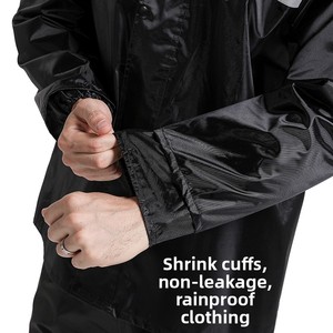 Bộ quần áo mưa phản quang kiểu dáng Litaiying Model 006 chất liệu vải Oxford dành cho người lớn, sản xuất tại Quảng Đông, thích hợp cho đi xe đạp và du lịch ngoài trời - Product Image 5