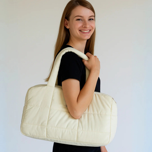 Bolsa de transporte de nailon Royal Fair personalizada para Mahjong, con diseño de crema y diseño de plumón, con bolsa para fichas, estilo americano, resistente, para vacaciones - Product Image 4