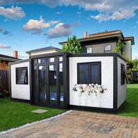 Maison conteneur extensible 20/40 pieds, cabine préfabriquée, 2-3 chambres, usage résidentiel, bureau étanche, bâtiment durable, appartement à panneaux sandwich EPS