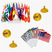 2026 événements sportifs Grand pays drapeau monde National Table drapeau petit Mini pays International drapeaux de bureau avec Base de support