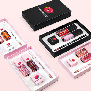 Nouveau Kit de Maquillage Lèvres Marque Privée : Brillo De Labios, Rouge à Lèvres Liquide Mat et Brillant, Crayon Contour des Lèvres Marron - Product Image 5