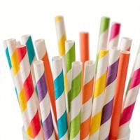 Lot de pailles en papier biodégradables noires, pailles écologiques en vrac pour fournitures de fête, mariage/baby shower, anniversaire
