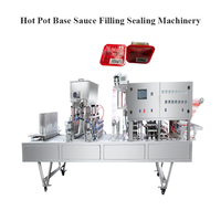 Machine de remplissage et de scellage automatique de boîtes en film plastique 9000 BPH avec engrenage pour sauce de base de fondue – Offre spéciale