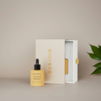 Botol kaca penetes Serum kosmetik 30ml 50ml wadah minyak esensial Perawatan Kulit berwarna kustom