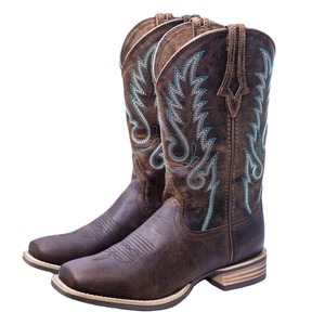 Bottes Chelsea Western en cuir véritable faites à la main pour hommes, bottes rétro à la cheville brodées, bande élastique, bottes décontractées à la mode pour hommes - Product Image 1