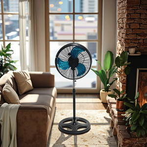 <span class=keywords><strong>Ventilateur</strong></span> électrique moderne en plastique de 18 pouces avec commande mécanique, 3 vitesses réglables, hauteur réglable pour voiture et hôtel - Product Image 6