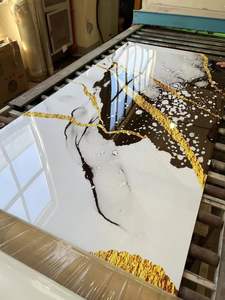 Paneles de Pared de <span class=keywords><strong>PVC</strong></span> con Diseño de Mármol UV de Maldivas, Planchas de <span class=keywords><strong>PVC</strong></span> Negras y Doradas, Placa de <span class=keywords><strong>PVC</strong></span> con Efecto Mármol - Product Image 1