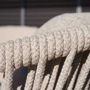 आधुनिक लक्जरी उद्यान फर्नीचर कोने सोफे वाटरप्रूफ आउटडोर कपड़े पैटियो फर्नीचर लाउंज सेट रस्सी आउटडोर सोफा सेट - Product Image 5