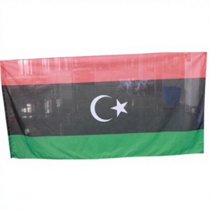 <span class=keywords><strong>Bandera</strong></span> <span class=keywords><strong>de</strong></span> Libia al por mayor 3x5FT <span class=keywords><strong>de</strong></span> poliéster 100D roja, negra y verde con luna creciente, a granel para eventos - Product Image 3