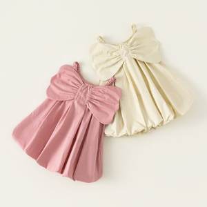 Abito <span class=keywords><strong>da</strong></span> bambina estivo OEM ODM intrecciato con farfalle, abito <span class=keywords><strong>da</strong></span> principessa formale, <span class=keywords><strong>vestito</strong></span> a bocciolo di fiore per bambine, abbigliamento per bambini - Product Image 1