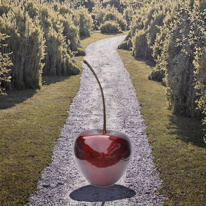 Estatua de Manzana Cereza de Estilo Moderno, Arte de Frutas Grandes, Fibra de Vidrio, Resina de Color Personalizado de Fábrica, Decoración de Parque, Diseño Creativo <span class=keywords><strong>Dulce</strong></span> - Product Image 3