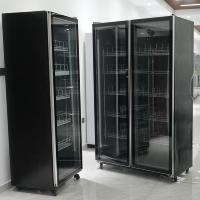 Fabrikneuer Doppeltür-Kühlschrank mit Luftkühlung, Getränkevitrine, verstellbare Regale, Wein- und Bier-Selbstbedienungs-Alkoholvitrine