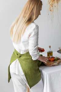 Delantal Unisex Hecho a Mano, Desechable, con Media Manga de Lino, Color Personalizado, Talla Única, Estilo Liso y Suave para Uso en Restaurantes - Product Image 6