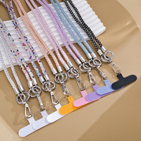 Chaîne de téléphone multifonctionnelle multicolore en gros avec pendentif diamant 68 cm, porte-clés polyvalent, accroche-sac pour cadeau d'anniversaire