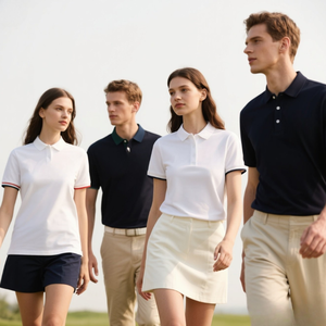 आपूर्तिकर्ता पोलो शर्ट 1/4 जिपर लुभावनी त्वरित सुखाने वाली पाइप कपास नमी को छपने वाली सब्लिमिनेशन मुद्रित पुरुषों पोलो गोल्फ शर्ट - Product Image 6